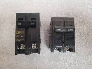 lot 136 image: Selection of 2 circuit breakers - 100 amp