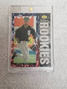 lot 58 image: Michael Jordan Baseball Rookie card