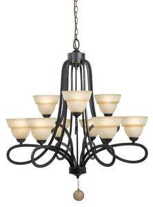 lot 268 image: Chandelier light fixture