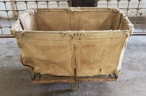 lot 54 image: Antique Canvas Mail Cart