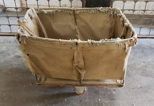lot 55 image: Antique Canvas Mail Cart