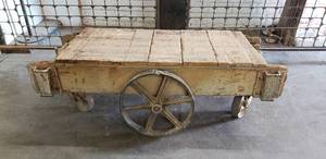 lot 57 image: Antique Industrial Cart