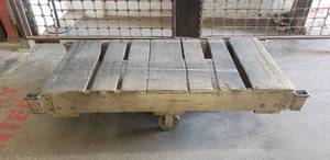 lot 64 image: Antique Nutting Fairbanks Industrial Cart