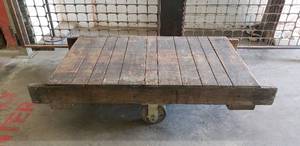 lot 65 image: Antique Industrial Cart