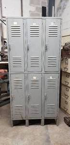 lot 83 image: Penco Double-Tier 6 Door Locker
