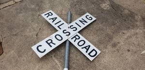 lot 92 image: Rail Road Crossing Sign