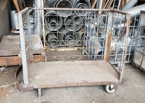 lot 94 image: Vintage Webb Industrial Open-Sided Cart