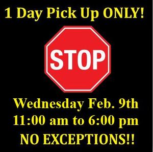 lot 42 image: 1 Day Pick Up ONLY  DON FORGET