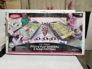 lot 207 image: Vintage Majik baseball and football combo game