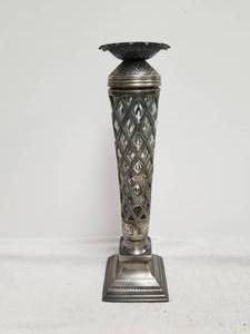 lot 175 image: large candlestick holder - 17 tall
