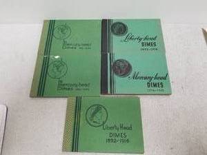 lot 166 image: Vintage coin holder books