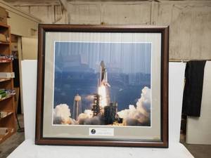 lot 3 image: Very nice print of Space Shuttle - Discovery - 32 by 39