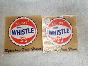 lot 28 image: Whistle soda advertisement decal pieces