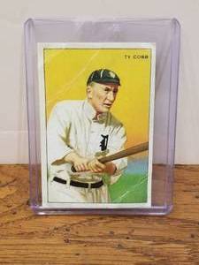 lot 128 image: Ty Cobb baseball card - Authenticity unknown