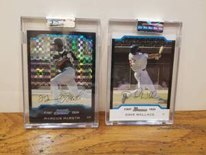lot 132 image: Marcus McBeth and Dave Wallace - First Bowman Chrome and First Bowman