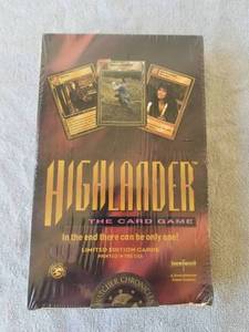 lot 68 image: Unopened Box of HIGHLANDER - LIMITED EDITION trading cards - Total of 3