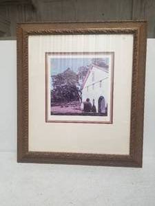 lot 253 image: Framed signed Print - 25 by 28