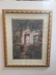 lot 254 image: Framed  print - 28 by 34