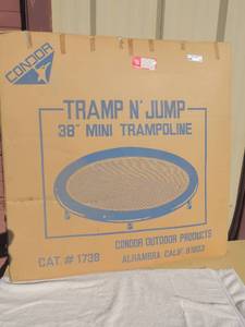 lot 15 image: Tramp n Jump 38 mini trampoline cat#1738 condor outdoor products NIB