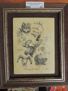 lot 56 image: Alaskan wild life plaque by Bill Devine 1977