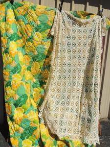 lot 119 image: King comforter and doily table cover