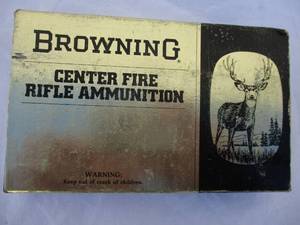 lot 9 image: Box Of Browning 30-06 Springfield 150-Gr. Rifle Ammunition-20 Cartridges, Soft Point Spitzer,
