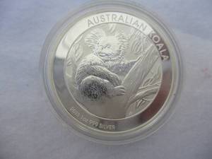 lot 19 image: 1-2013 .999 Silver 1-oz. Dollar Australian Koala Collectors Coin In Capsule.