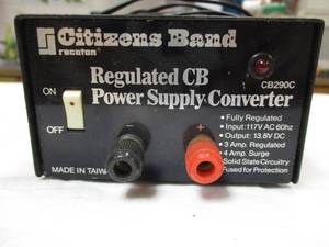 lot 76 image: Vintage- Recoton Citizens Band CB-290C Regulated CB Power Supply Converter -Powers On