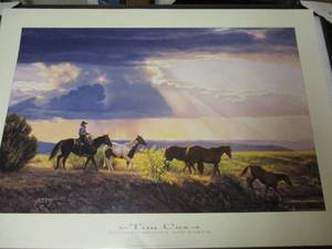 lot 88 image: Between Heaven and Earth Print By Tim Cox- 20 x 30 Unframed, 1997