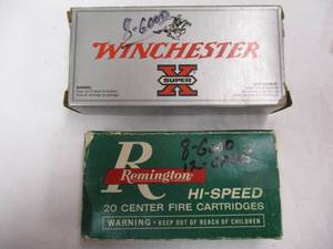 lot 103 image: 16-30-30WIN.170Gr. Cartridges, 8-Remington and 8-Winchester