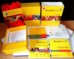 lot 18 image: Rosetta Stone Spanish (Latin America) Level 1 - COMPLETE