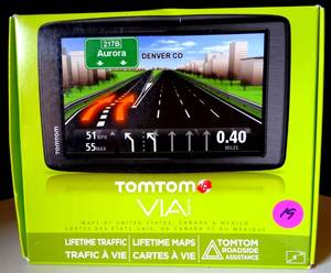 lot 19 image: TomTom VIA 1535 TM - US, Canada & Mexico wLifetime Maps & Road Assistance