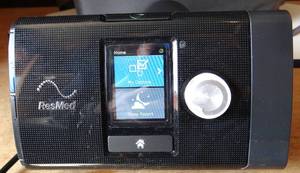 lot 28 image: ResMed AirSense 10 AutoSet with Integrated Humidifier - POWERS ONFUNCTIONAL