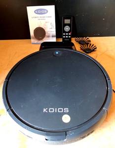 lot 31 image: KOIOS I3 Robotic Vacuum Cleaner wRemote, Manual, & Extra Brushes - POWER TESTED GOOD $$$