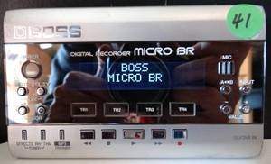 lot 41 image: Boss Micro BR 4-track Digital Pocket Recorder MicroBR Multitrack  $$