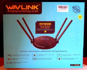 lot 45 image: AC1200 Smart WiFi Router Dual Band Gigabit Wireless 1200Mbps Internet Router - LIKE NEW IN BOX