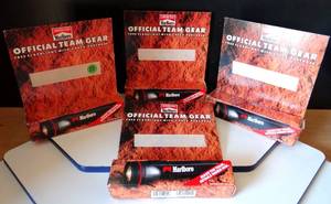 lot 53 image: Vintage Marlboro Official Team Gear Flashlight Promo 1993 New In Box (X4)