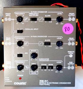 lot 80 image: Coustic XM-3e Mobile Electronic Crossover $$
