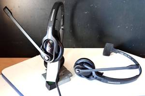 lot 82 image: Sennheiser MB Pro 1 UC ML (506043) - Single-Sided & Dual Sided, Dual-Connectivity, Wireless wCharging Stand $$$