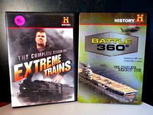 lot 96 image: THE HISTORY CHANNEL DVD SETS - EXTREME TRAINS & BATTLE 360 DEGREES