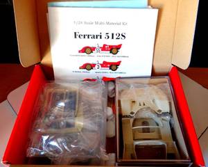 lot 113 image: BIG $$$ ITEM - HIRO Ferrari 512 S Short tail, 1971 Le Mans no.14 Model Factory Hiro  No. K-130  124 $$$