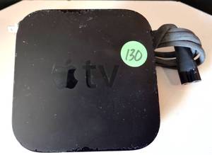 lot 130 image: Apple TV - A1427 EMC 2528 3rd Gen Streaming Box with Cord