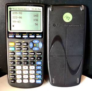 lot 142 image: Texas Instruments TI-83 Plus Graphing Calculator Tested And Working