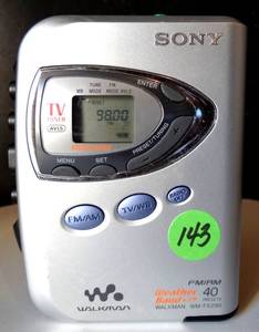 lot 143 image: Sony Walkman WM-FX290 Digital Tuning TVWeather FMAM Stereo Cassette