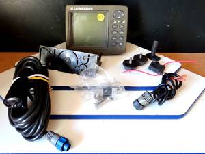 lot 151 image: LOWRANCE X-71 Fishfinder & Parts as Shown