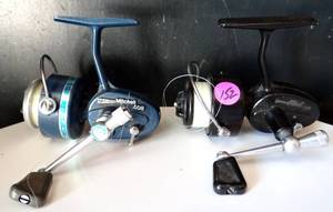 lot 152 image: Vintage Garcia Mitchell 308 & 408 High Speed Spinning Reels (X2)