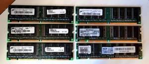 lot 164 image: SAMSUNG 256MB PC133U-333-541-A (X6  768MB TOTAL)