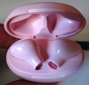 lot 170 image: Wireless Earbuds with Charging Case - Stereo Headphones Built-in Mic Earbuds Premium Sound - PINK MODEL T16