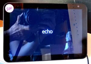 lot 200 image: Amazon Echo Show 8 Alexa Charcoal Smart Speaker Black Model C7H6N3 - TESTEDWORKS