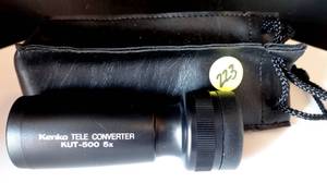 lot 223 image: KUT-500 Teleconverter Lens 5X Kenko Black